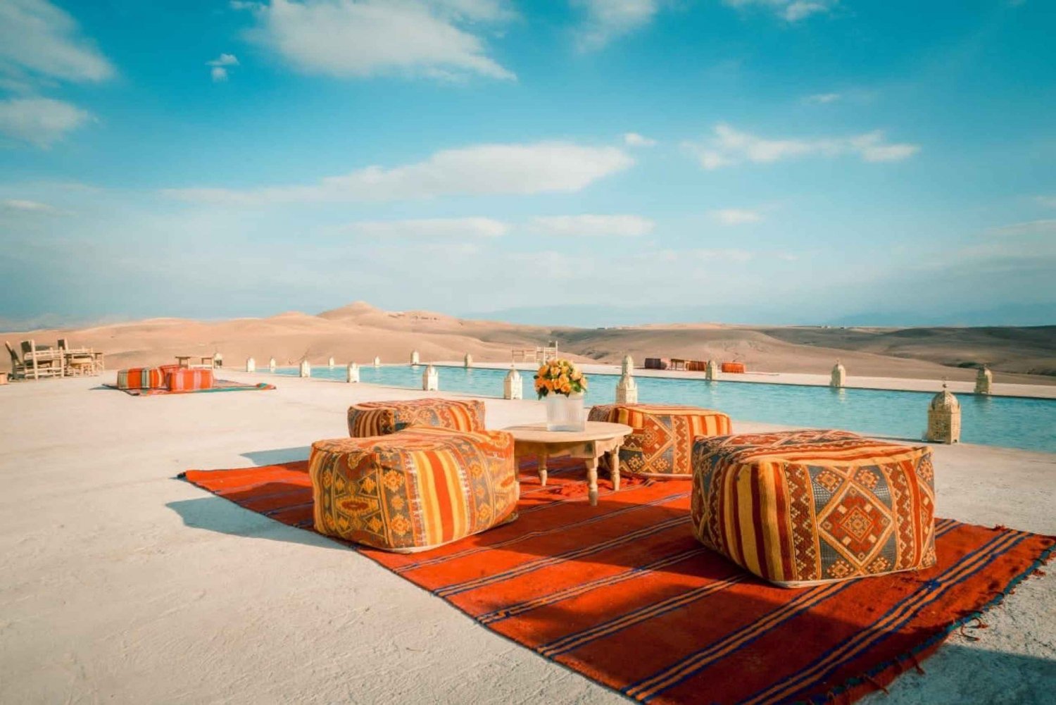 from Marrakech airport to your Agafay desert camp